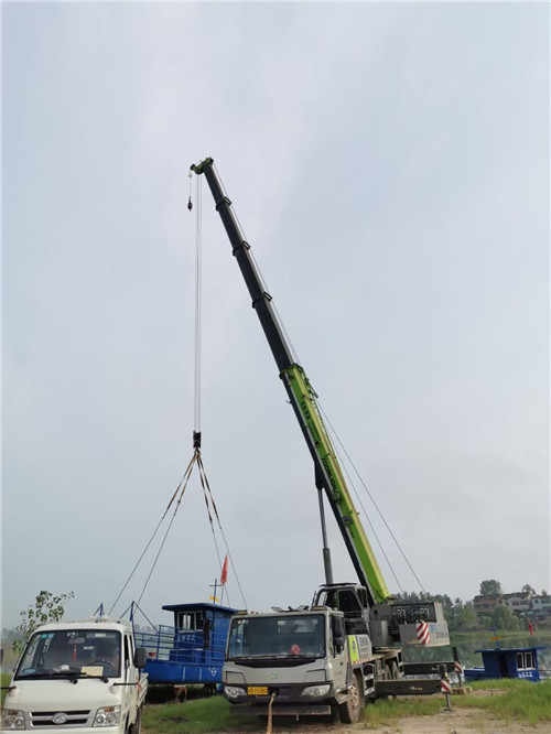 永登县桥梁建设吊装案例